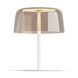 Yurei 14 inch 14.00 watt Matte White Table Lamp Portable Light in Acrylic Tea Brown